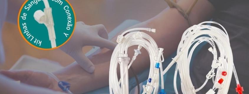 Kits de Linha de Sangue Arterial com conexão em Y mais facilidade no seu plantão