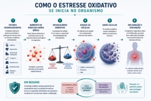 Como inicia o estresse oxidativo no organismo