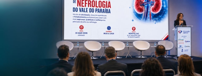 Allmed reforça compromisso no 1º Simpósio de Nefrologia do Vale do Paraíba