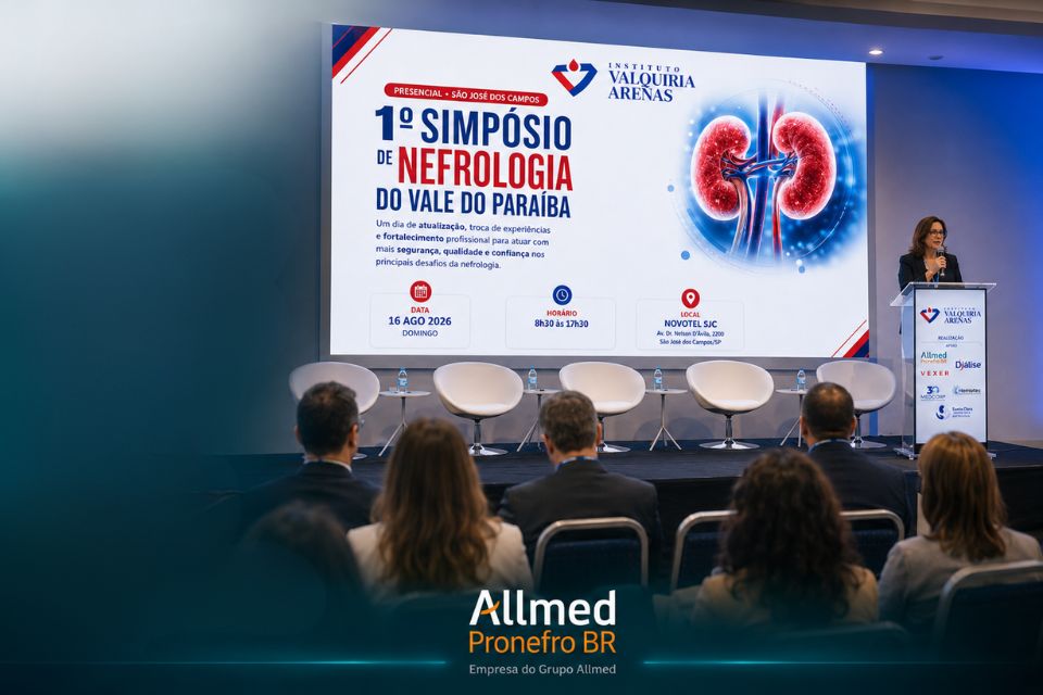 Allmed reforça compromisso no 1º Simpósio de Nefrologia do Vale do Paraíba